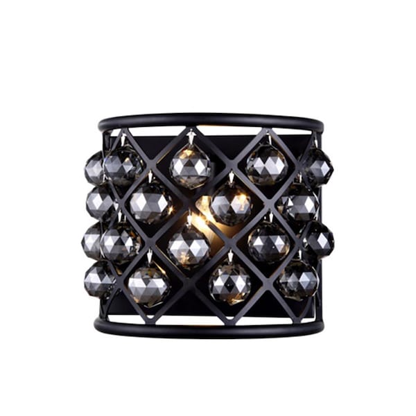 Lighting Business 1214W11MB-SS-RC 11.5 W x 10.5 H in. Madison Wall Sconce - Mocha Brown, Royal Cut Silver Shade Grey LI281366 - main